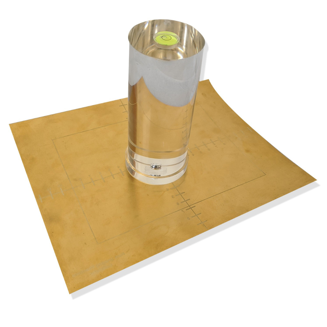 Beam Alignment QA Phantom for radiology collimator testing